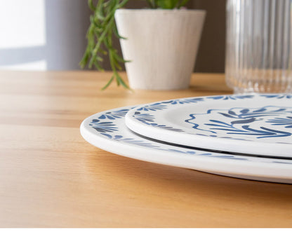 アズール 12点セット メラミン食器 割れにくい おしゃれ 食洗機対応 ボウル お皿 深皿 可愛い 電子レンジ不可 食洗機対応 食器セット プレート(代引不可)