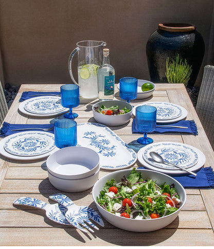 アズール 14点セット メラミン食器 割れにくい おしゃれ 食洗機対応 ボウル お皿 深皿 可愛い 電子レンジ不可 食洗機対応 食器セット プレート(代引不可)