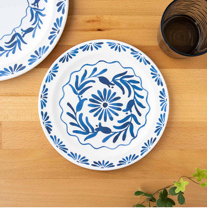 アズール 14点セット メラミン食器 割れにくい おしゃれ 食洗機対応 ボウル お皿 深皿 可愛い 電子レンジ不可 食洗機対応 食器セット プレート(代引不可)