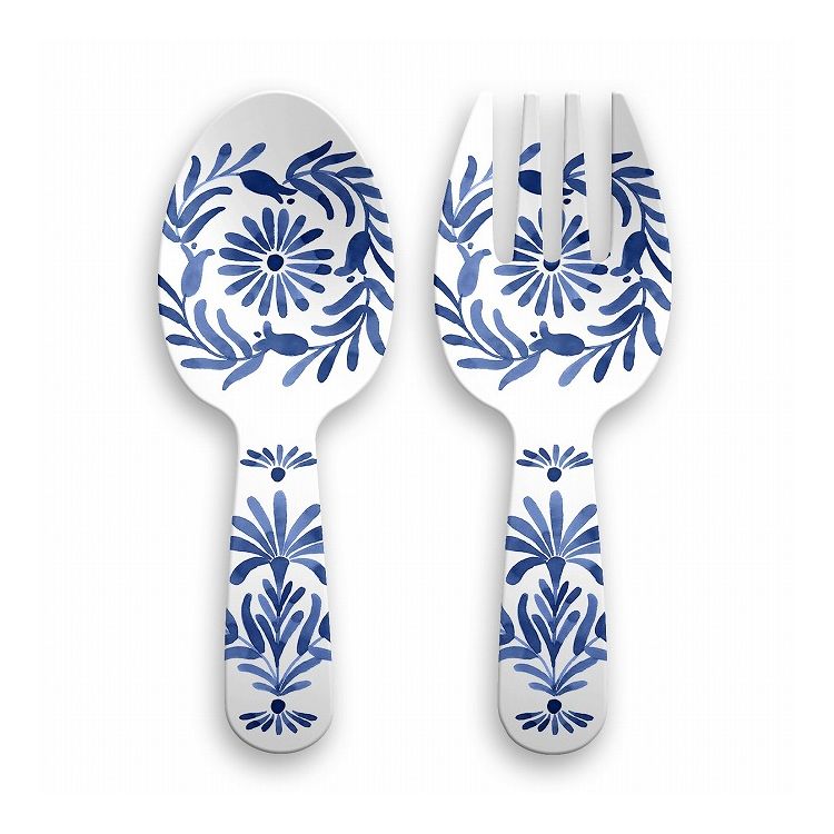 アズール サーバースプーン&フォーク 26cm ターホン TarHong サービススプーン 27cm サービスフォーク サーバーセット 割れにくい おしゃれ 食洗機対応 可愛い 電子レンジ不可 食洗機対応(代引不可)