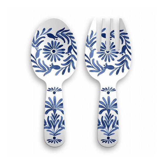 アズール サーバースプーン&フォーク 26cm ターホン TarHong サービススプーン 27cm サービスフォーク サーバーセット 割れにくい おしゃれ 食洗機対応 可愛い 電子レンジ不可 食洗機対応(代引不可)