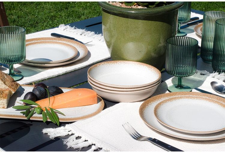 カーメル リアクティブ ディナープレート 27cm DN24084982 ABODE Homeware マージ(メラミン樹脂/バンブーファイバー) 26.7×26.7×2.3cm 0~100℃ 食洗機対応 自然由来成分(代引不可)