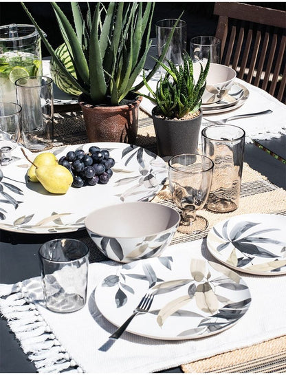 バリ リーブス オーバルプラッター 48cm DN24086580 ABODE Homeware マージ(メラミン樹脂/バンブーファイバー) 48.2×35.6×3.3cm 559ml 0~100℃ 食洗機対応 自然由来成分 ナチュラル(代引不可)