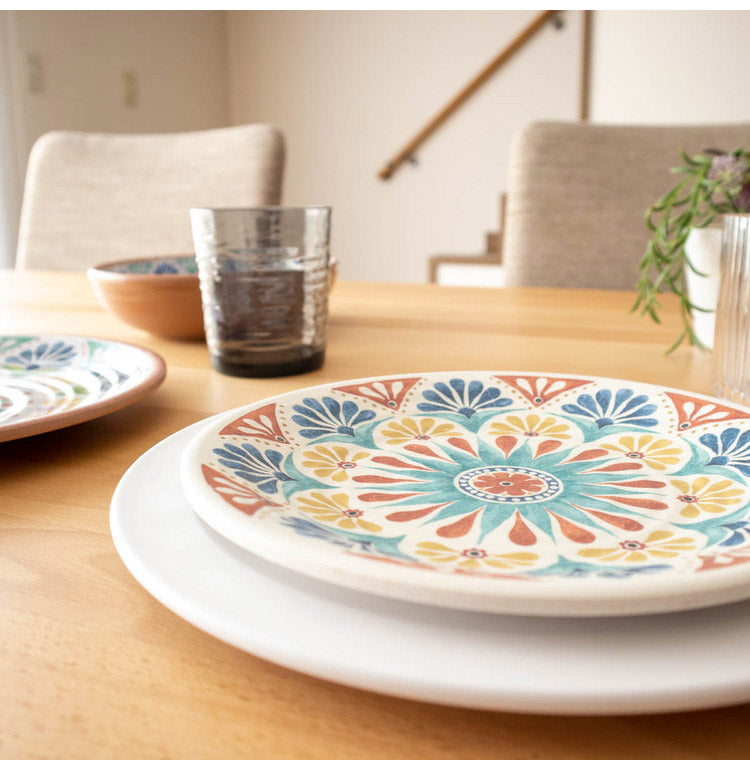 リオメダリオン 15点セット メラミン食器 割れにくい おしゃれ 食洗機対応 ボウル お皿 可愛い 電子レンジ不可 食洗機対応 食器セット プレート(代引不可)