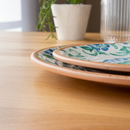 リオターコイズフローラル サラダプレート 22cm ターホン TarHong メラミン食器 22cm 割れにくい おしゃれ 食洗機対応 プレート お皿 ワンプレート 可愛い 電子レンジ不可 食洗機対応(代引不可)