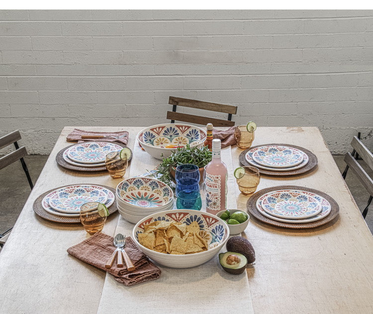 リオメダリオン サラダプレート 22cm ターホン TarHong メラミン食器 22cm 割れにくい おしゃれ 食洗機対応 プレート お皿 ワンプレート 可愛い 電子レンジ不可 食洗機対応(代引不可)