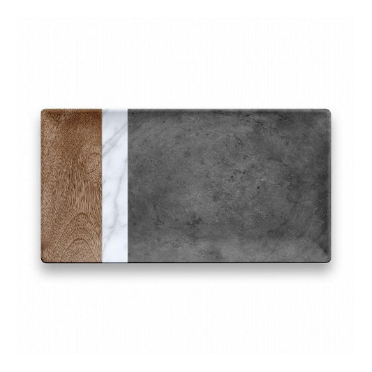 大理石&木目風 レクタングルトレイ 43cm ターホン TarHong トレー 43cm プレート トレイ お盆 メラミン食器 割れにくい おしゃれ 食洗機対応 パーティー 大皿 可愛い 電子レンジ不可 食洗機対応(代引不可)