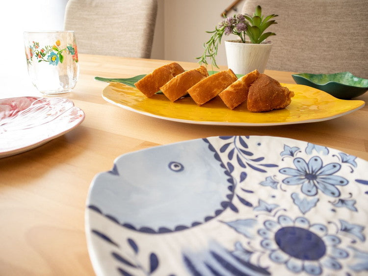 コバルトカシータ フィッシュトレイ 30cm ターホン TarHong トレー 30cm プレート トレイ お盆 メラミン食器 割れにくい おしゃれ 食洗機対応 パーティー 大皿 可愛い 電子レンジ不可 食洗機対応(代引不可)