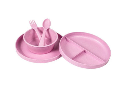 ユニバーサル 三つ仕切りプレート 19cm ピンク PLKAP1073TML ABODE Homeware 麦わらPP(ポリプロピレン樹脂/麦わら繊維)/TPE 18.5×18.5×2.5cm -20~140℃ 食洗機対応 自然由来(代引不可)