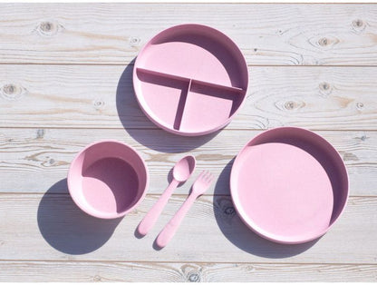 ユニバーサル 三つ仕切りプレート 19cm ピンク PLKAP1073TML ABODE Homeware 麦わらPP(ポリプロピレン樹脂/麦わら繊維)/TPE 18.5×18.5×2.5cm -20~140℃ 食洗機対応 自然由来(代引不可)