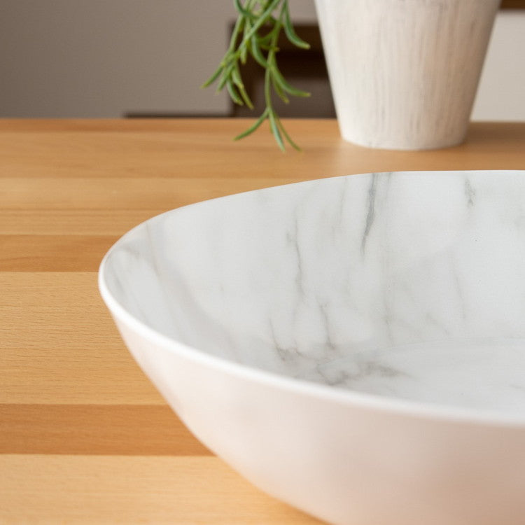 大理石風 ボウル 23cm ターホン TarHong メラミン食器 23cm 割れにくい おしゃれ 食洗機対応 ボウル お皿 深皿 可愛い 電子レンジ不可 食洗機対応(代引不可)