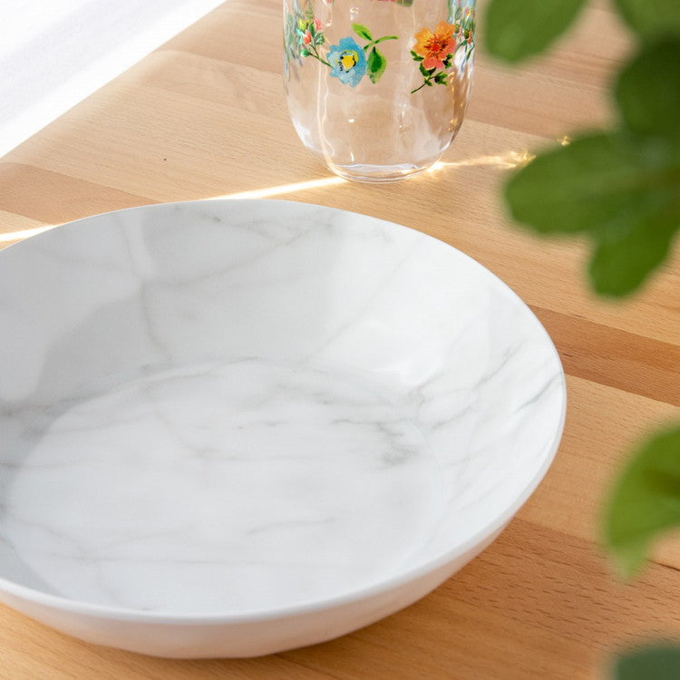 大理石風 ボウル 23cm ターホン TarHong メラミン食器 23cm 割れにくい おしゃれ 食洗機対応 ボウル お皿 深皿 可愛い 電子レンジ不可 食洗機対応(代引不可)