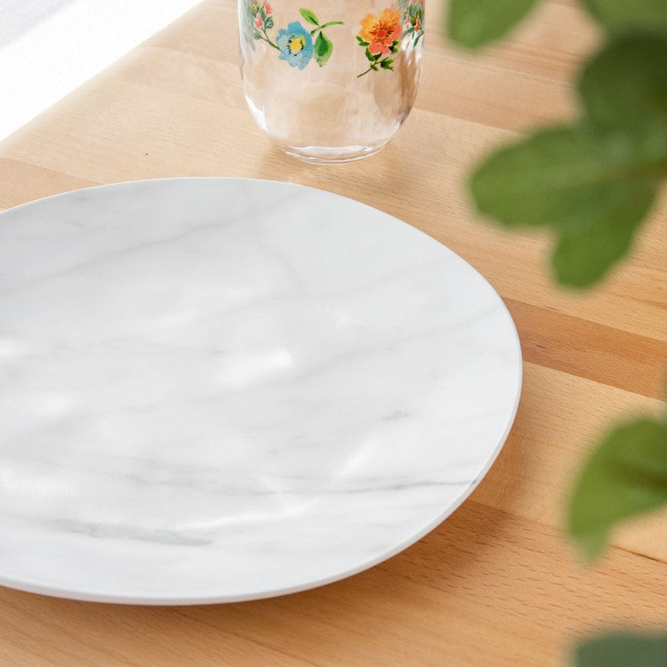 大理石風 サラダプレート 22cm ターホン TarHong メラミン食器 22cm 割れにくい おしゃれ 食洗機対応 プレート お皿 ワンプレート 可愛い 電子レンジ不可 食洗機対応(代引不可)