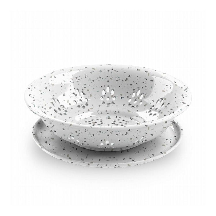 テラゾライリー 水切りボウル&トレー ターホン TarHong 水切りボウル トレー付き 食洗機対応 プラスチック おしゃれ 電子レンジ不可 食洗機対応(代引不可)