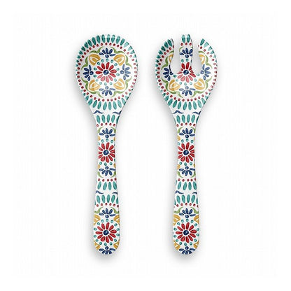 リオメダリオン サーバースプーン&フォーク 32cm ターホン TarHong サービススプーン 32cm サービスフォーク サーバーセット 割れにくい おしゃれ 食洗機対応 可愛い 電子レンジ不可 食洗機対応(代引不可)