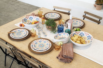 リオメダリオン サーバースプーン&フォーク 32cm ターホン TarHong サービススプーン 32cm サービスフォーク サーバーセット 割れにくい おしゃれ 食洗機対応 可愛い 電子レンジ不可 食洗機対応(代引不可)