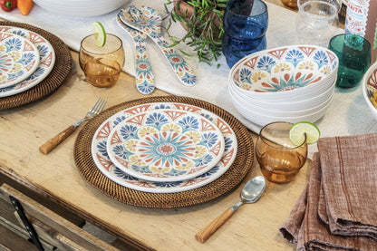 リオメダリオン サーバースプーン&フォーク 32cm ターホン TarHong サービススプーン 32cm サービスフォーク サーバーセット 割れにくい おしゃれ 食洗機対応 可愛い 電子レンジ不可 食洗機対応(代引不可)