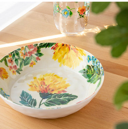 ガーデンフローラル 10点セット メラミン食器 割れにくい おしゃれ 食洗機対応 ボウル お皿 可愛い 電子レンジ不可 食洗機対応 食器セット プレート(代引不可)