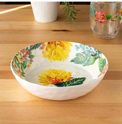 ガーデンフローラル 10点セット メラミン食器 割れにくい おしゃれ 食洗機対応 ボウル お皿 可愛い 電子レンジ不可 食洗機対応 食器セット プレート(代引不可)