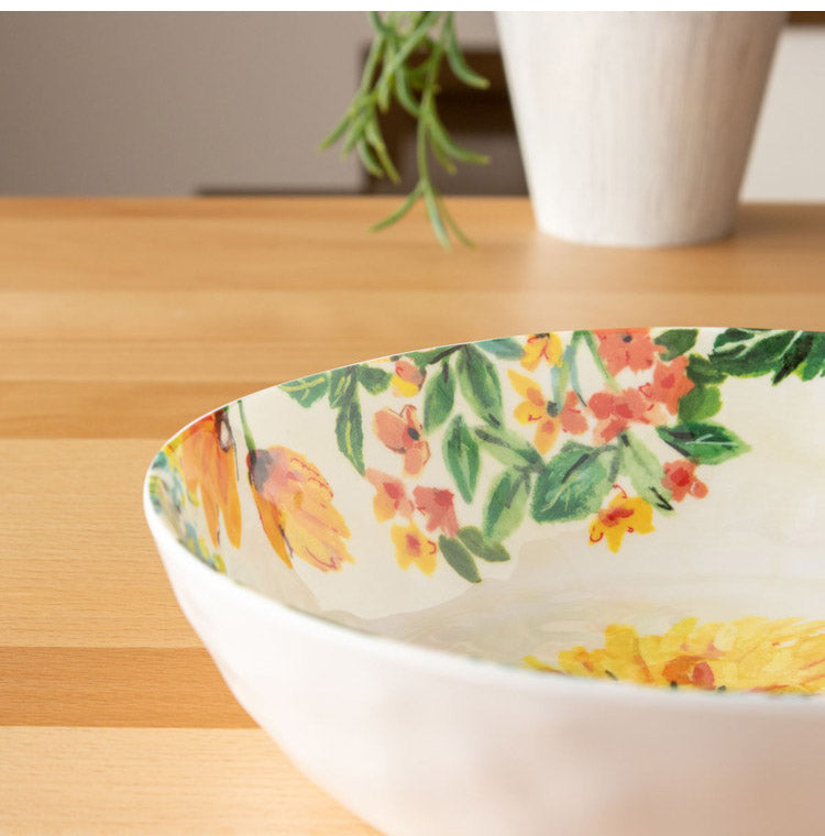 ガーデンフローラル 10点セット メラミン食器 割れにくい おしゃれ 食洗機対応 ボウル お皿 可愛い 電子レンジ不可 食洗機対応 食器セット プレート(代引不可)