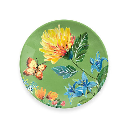 ガーデンフローラル サラダプレートアソート(4枚セット) 22cm ターホン TarHong メラミン食器 22cm 割れにくい おしゃれ 食洗機対応 プレート お皿 ワンプレート 可愛い 4枚セット(代引不可)