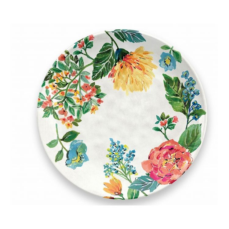 ガーデンフローラル ディナープレート 27cm ターホン TarHong メラミン食器 27cm 割れにくい おしゃれ 食洗機対応 プレート お皿 ワンプレート 大皿 可愛い 電子レンジ不可 食洗機対応(代引不可)
