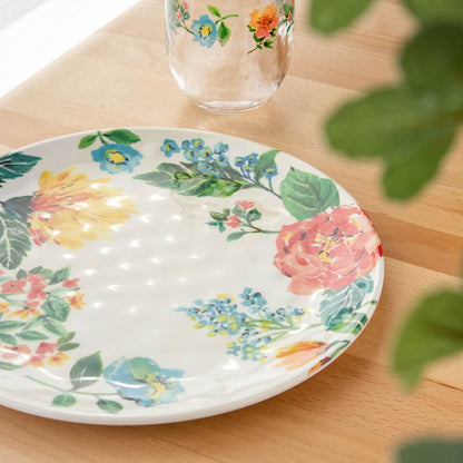 ガーデンフローラル ディナープレート 27cm ターホン TarHong メラミン食器 27cm 割れにくい おしゃれ 食洗機対応 プレート お皿 ワンプレート 大皿 可愛い 電子レンジ不可 食洗機対応(代引不可)