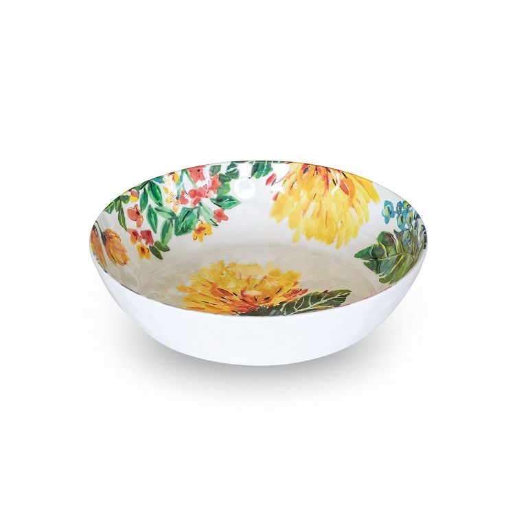 ガーデンフローラル ボウル 20cm ターホン TarHong メラミン食器 20cm 割れにくい おしゃれ 食洗機対応 ボウル お皿 深皿 可愛い 電子レンジ不可 食洗機対応(代引不可)