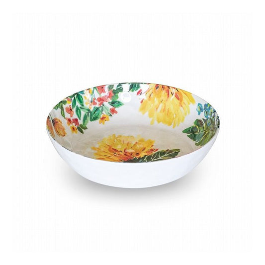 ガーデンフローラル ボウル 20cm ターホン TarHong メラミン食器 20cm 割れにくい おしゃれ 食洗機対応 ボウル お皿 深皿 可愛い 電子レンジ不可 食洗機対応(代引不可)