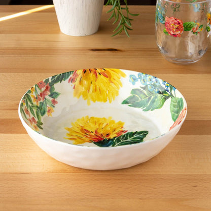 ガーデンフローラル ボウル 20cm ターホン TarHong メラミン食器 20cm 割れにくい おしゃれ 食洗機対応 ボウル お皿 深皿 可愛い 電子レンジ不可 食洗機対応(代引不可)