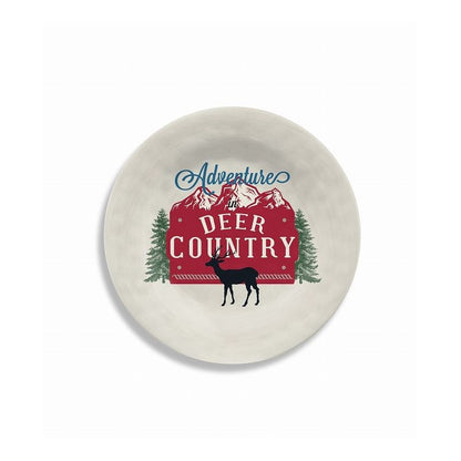 ヴィンテージ ディアカントリー サラダプレート 22cm ターホン TarHong メラミン食器 22cm 割れにくい おしゃれ 食洗機対応 プレート お皿 ワンプレート 可愛い 電子レンジ不可 食洗機対応(代引不可)