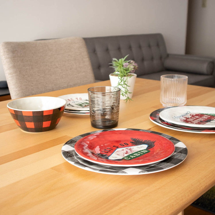 ヴィンテージ ディアカントリー サラダプレート 22cm ターホン TarHong メラミン食器 22cm 割れにくい おしゃれ 食洗機対応 プレート お皿 ワンプレート 可愛い 電子レンジ不可 食洗機対応(代引不可)