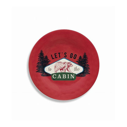 ヴィンテージ ロッジキャビン サラダプレート 22cm ターホン TarHong メラミン食器 22cm 割れにくい おしゃれ 食洗機対応 プレート お皿 ワンプレート 可愛い 電子レンジ不可 食洗機対応(代引不可)