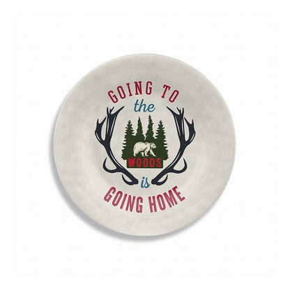 ヴィンテージ ロッジウッド サラダプレート 22cm ターホン TarHong メラミン食器 22cm 割れにくい おしゃれ 食洗機対応 プレート お皿 ワンプレート 可愛い 電子レンジ不可 食洗機対応(代引不可)