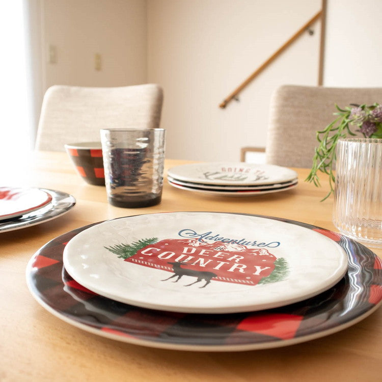 ヴィンテージ ロッジウッド サラダプレート 22cm ターホン TarHong メラミン食器 22cm 割れにくい おしゃれ 食洗機対応 プレート お皿 ワンプレート 可愛い 電子レンジ不可 食洗機対応(代引不可)