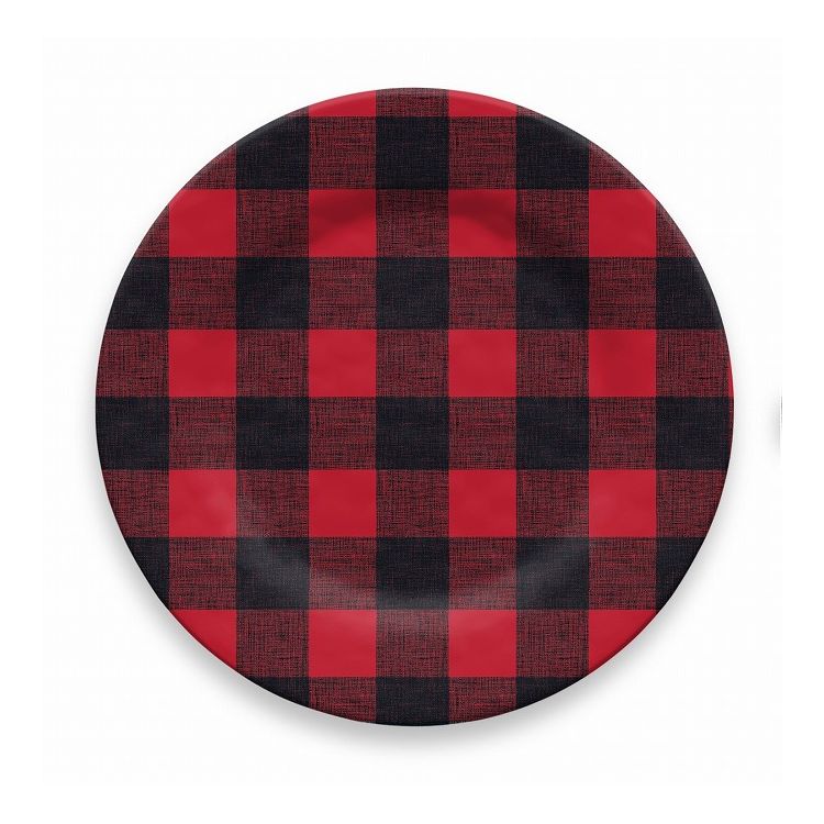 ヴィンテージ バッファローチェック ディナープレート 27cm レッド ターホン TarHong メラミン食器 27cm 割れにくい おしゃれ 食洗機対応 プレート お皿 ワンプレート 大皿 可愛い(代引不可)