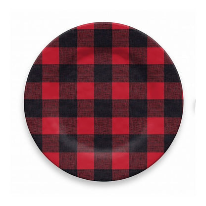 ヴィンテージ バッファローチェック ディナープレート 27cm レッド ターホン TarHong メラミン食器 27cm 割れにくい おしゃれ 食洗機対応 プレート お皿 ワンプレート 大皿 可愛い(代引不可)