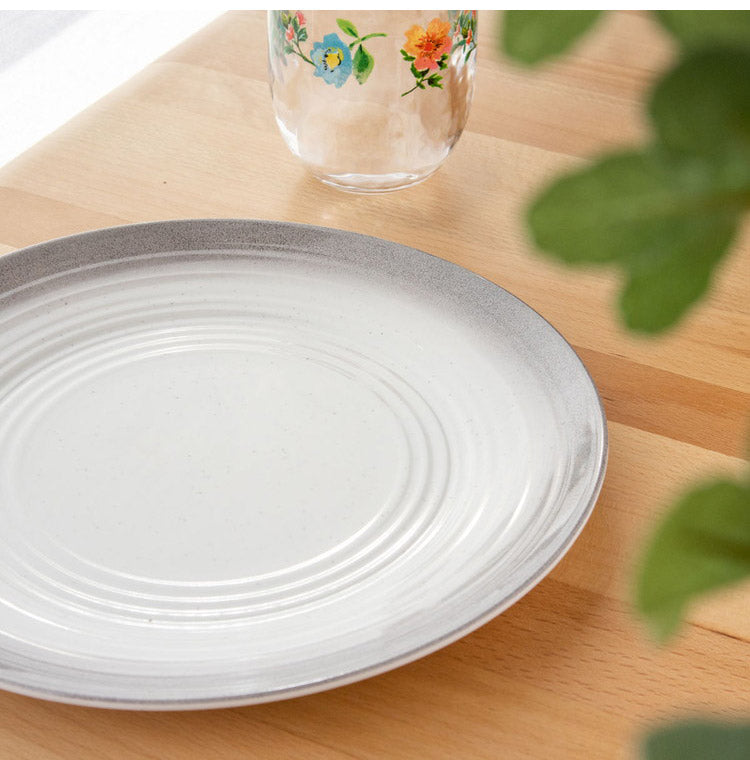 オンブルリム グレー 12点セット メラミン食器 割れにくい おしゃれ 食洗機対応 ボウル お皿 可愛い 電子レンジ不可 食洗機対応 食器セット プレート(代引不可)