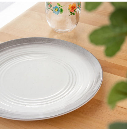 オンブルリム グレー 12点セット メラミン食器 割れにくい おしゃれ 食洗機対応 ボウル お皿 可愛い 電子レンジ不可 食洗機対応 食器セット プレート(代引不可)