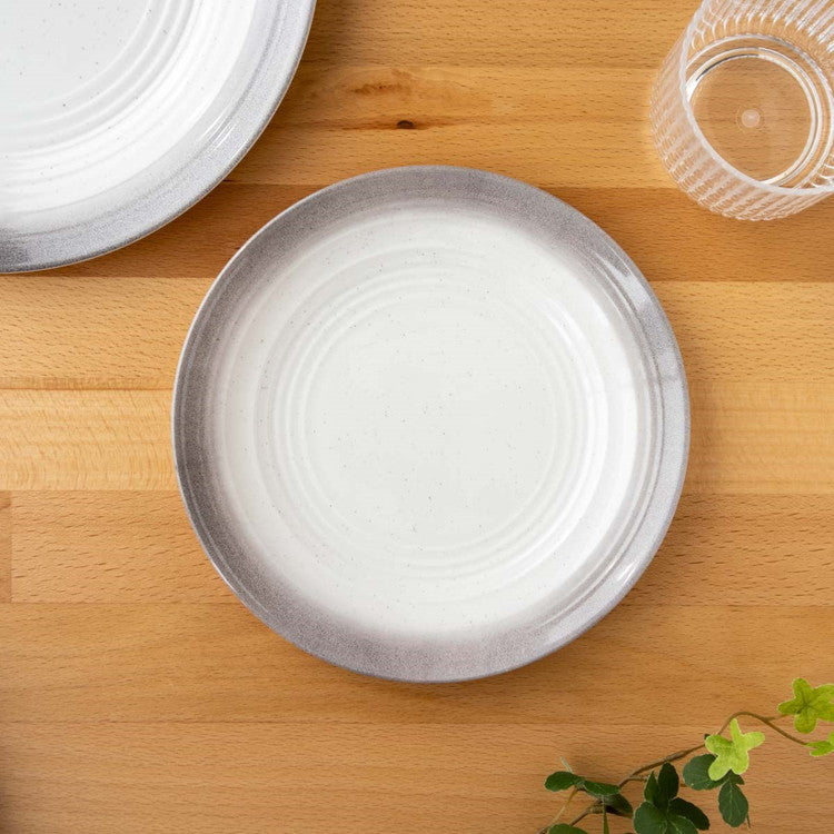 オンブルリム サラダプレート 21cm グレー ターホン TarHong メラミン食器 21cm 割れにくい おしゃれ 食洗機対応 プレート お皿 ワンプレート 可愛い 電子レンジ不可 食洗機対応(代引不可)