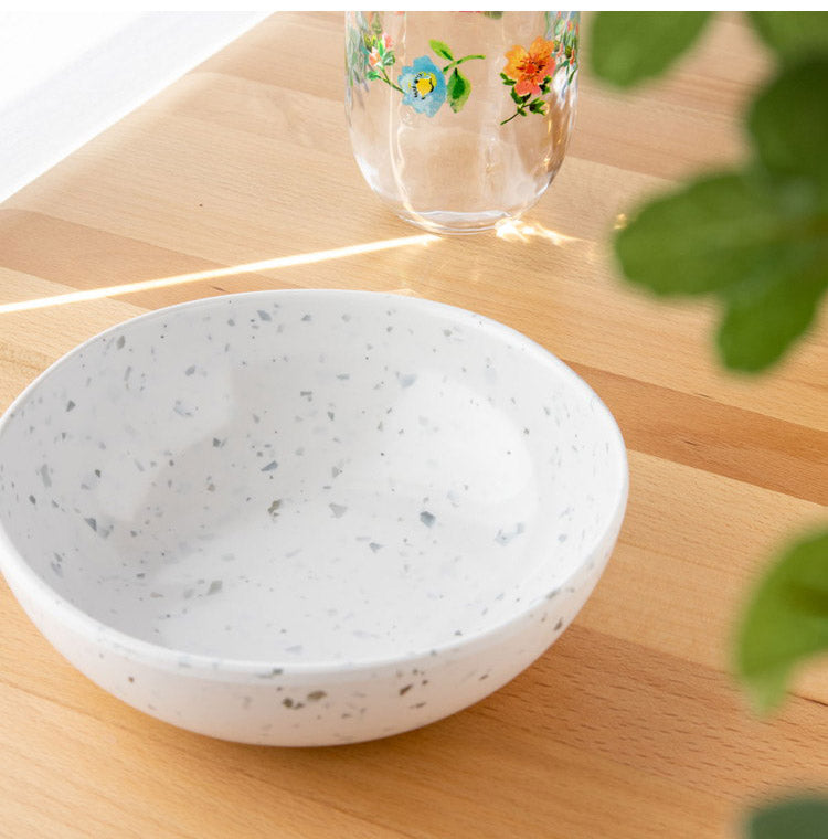 テラゾ 12点セット メラミン食器 割れにくい おしゃれ 食洗機対応 ボウル お皿 可愛い 電子レンジ不可 食洗機対応 食器セット プレート(代引不可)