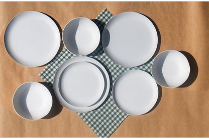 クラフトクープ サラダプレート 22cm ホワイト TCCSL1085MSW ABODE Homeware PLA樹脂 21.6×21.6×2.1cm -20~140℃ 食洗機対応 植物由来成分 バイオリサイクル ベーシック シンプル(代引不可)