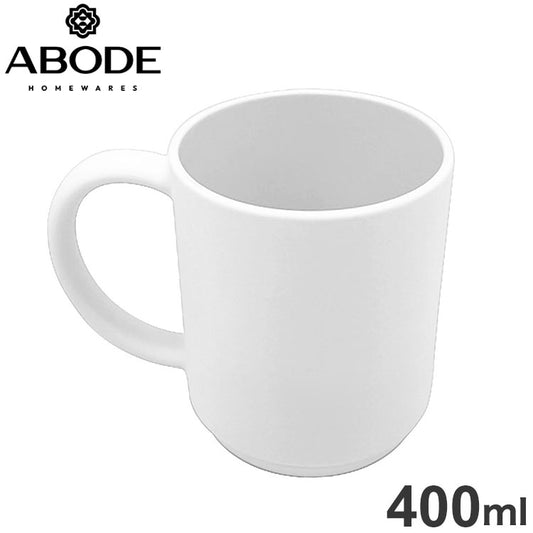 クラフトクープ マグカップ 400ml ホワイト TMDMU138MMMW ABODE Homeware PLA樹脂 12.1×8.1×10.1cm 408ml -20~140℃ 食洗機対応 植物由来成分 バイオリサイクル ベーシック シンプル(代引不可)