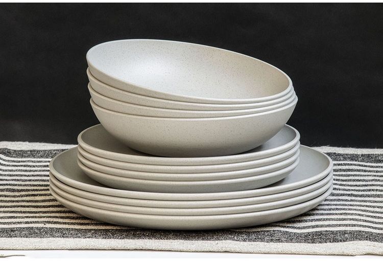 クープ ディナープレート 27cm ブラック TMXDN1108MBL ABODE Homeware 麦わらPP(ポリプロピレン樹脂/麦わら繊維) 27.4×2.1×2.1cm -20~140℃ 食洗機対応 自然由来 ベーシック シンプル(代引不可)