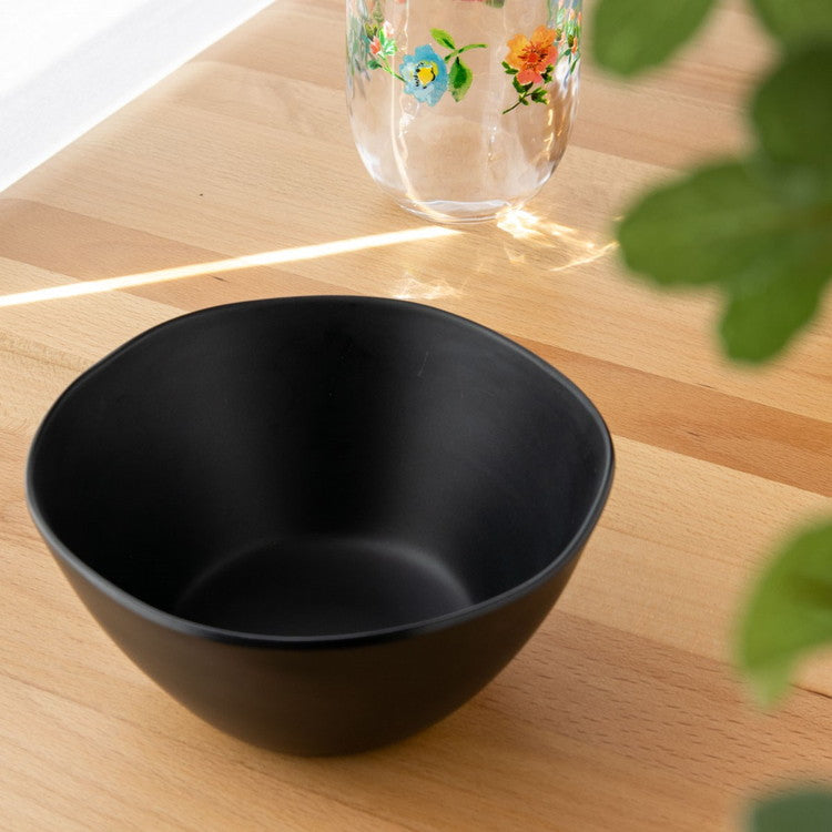 planta マット ボウル 15cm ブラック ターホン TarHong メラミン食器 15cm 割れにくい おしゃれ 食洗機対応 ボウル お皿 深皿 エコ 可愛い 電子レンジ不可 食洗機対応(代引不可)