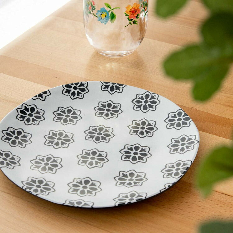 planta メダリオン サラダプレートアソート(4枚セット) 22cm ターホン TarHong メラミン食器 22cm 割れにくい バンブー おしゃれ 食洗機対応 プレート お皿 ワンプレート エコ 4枚セット(代引不可)