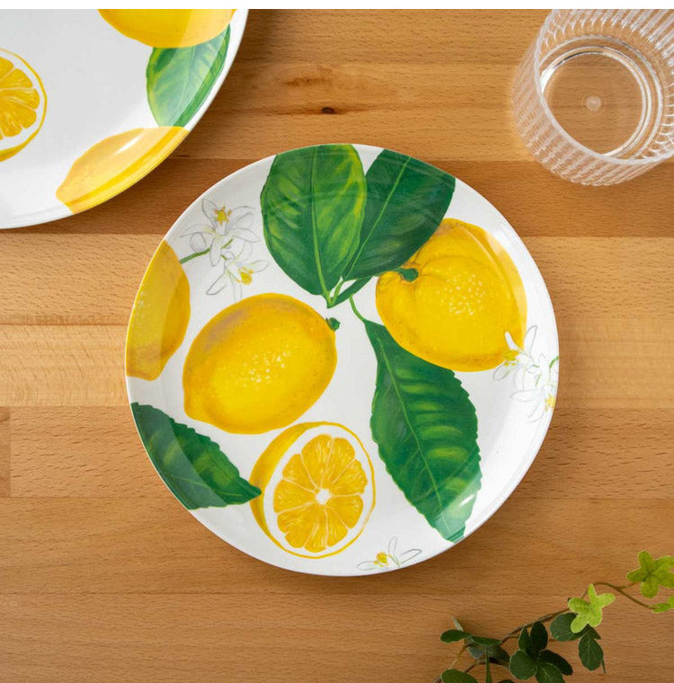 フレッシュレモン 16点セット メラミン食器 割れにくい おしゃれ 食洗機対応 ボウル お皿 可愛い 電子レンジ不可 食洗機対応 食器セット プレート(代引不可)