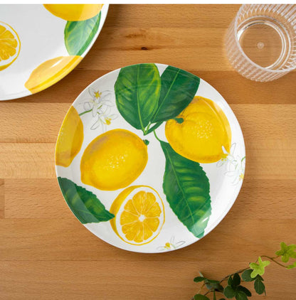 フレッシュレモン 16点セット メラミン食器 割れにくい おしゃれ 食洗機対応 ボウル お皿 可愛い 電子レンジ不可 食洗機対応 食器セット プレート(代引不可)