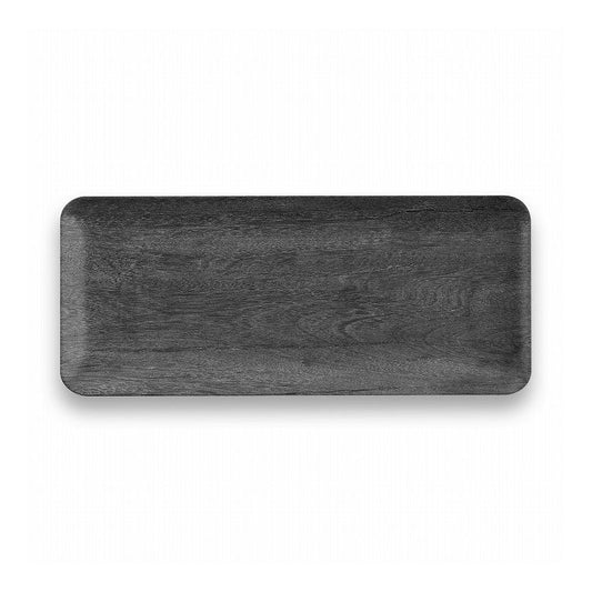 木目調 レクタングルトレイ 45cm ブラック ターホン TarHong トレー 45cm プレート トレイ お盆 メラミン食器 割れにくい おしゃれ 食洗機対応 パーティー 大皿 可愛い 電子レンジ不可 食洗機対応(代引不可)