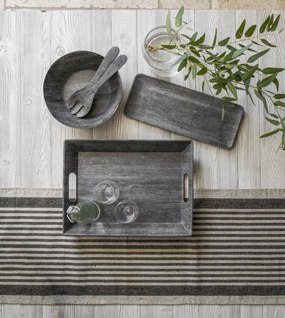 木目調 サーバーボウル 31cm ブラック ターホン TarHong メラミン食器 31cm 割れにくい おしゃれ 食洗機対応 ボウル お皿 深皿 可愛い 電子レンジ不可 食洗機対応(代引不可)